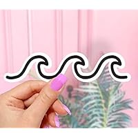 Drawn Wave Sticker