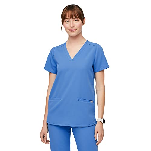 FIGS Casma Scrub Top for Women — Classic Fit, Pockets, Four-Way