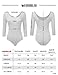 Doublju Scoopneck Rayon & Ribbed Knit Bodysuit For Women With Plus size (Made In USA)