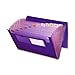 Smead Poly Expanding File, 12 Pockets, Flap and Cord Closure, Letter Size, Purple (70879)