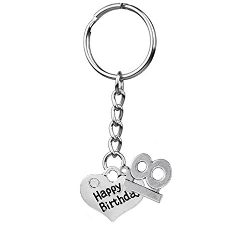 Gregory Crafts & Gifts 18th Birthday 18 Keyring Handcrafted Keepsake Gift