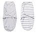 SwaddleMe Original Swaddle – Size Small, 0-3 Months, 2-Pack (Grey Dot Stripe)