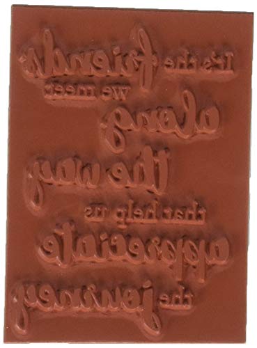 Darkroom Door DDQS032 Quote Cling Stamp 3.3"X2.3" Along The Way, Multi