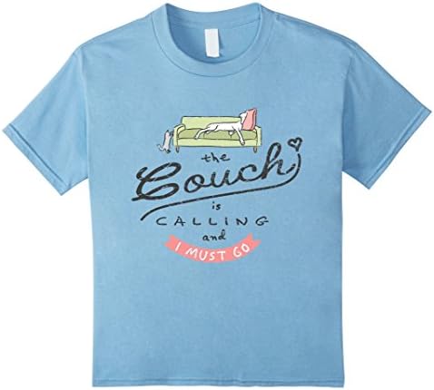 Kids The Couch is Calling T-shirt Greyhound Galgo Whippet Saluki 6 Baby Blue