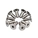 Xintan Tiger Pack of 10 Safety Kayak D Rings Outfitting Accessory (Provide Hex Wrench) for Boat Canoe Kayak Fishing Rigging