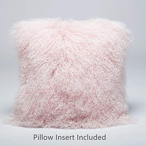 Amazon Com 100 Real Mongolian Lamb Fur Curly Wool Throw Pillow