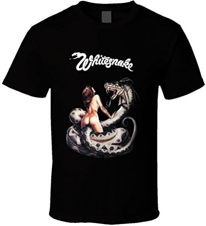 Perfect Fit T Shirts Whitesnake Music Album Cover 80S Band T Shirt XL Black