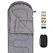 Sleeping Bag – Camping Envelope Lightweight,Waterproof,Comfort With Compression Sack–0 DegreeSleeping Bags Suitable for Winter, Hiking,Outdoor Activities(Dark Grey/Left Zip)