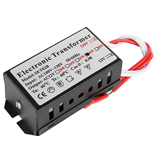 Photo 1 of 110V to 12V Halogen Transformer Power Supply for Halogen Lamp Beads (60W)