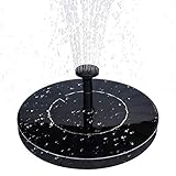 MADETEC Solar Fountain Pump with Battery Backup，1.5W Upgraded Submersible Solar Water Fountain Panel Kit for Bird Bath,Small Pond,Garden and Lawn