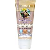 Badger - Broad Spectrum Tinted Sunscreen Cream - SPF 30 - 2.9 oz.