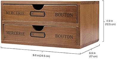 Flexzion Wooden Desktop Office Supplies Organizer With 2 Storage Drawers Set 2 Tier Wood Tabletop Cabinet Countertop Desk Accessories Box For Home Workspace Counter Vanity Decor Art Craft Tool Mail Amazon Sg Home Improvement