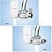 JETERY Faucet Water Filter Kitchen Tap Water Purifier Filtration System 320-Gallon Long with Carbon Fiber Filter for Home Bathroom Fits Standard Faucets