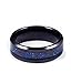 LEEYA NL12 8mm Tungsten Carbide Ring Silvering Celtic Dragon Blue Carbon Fibre Inlay Wedding Band Size 6-13 (10, Black)