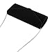 Jubileens Wedding Evening Party Velvet Clutch Bag Retro Envelope Cross Body Handbag (black)