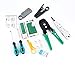 Zoostliss 11 in 1 Professional Network Computer Maintenance Repair Tools for for RJ45/11/12 Cat5/5e with Connector Accessories