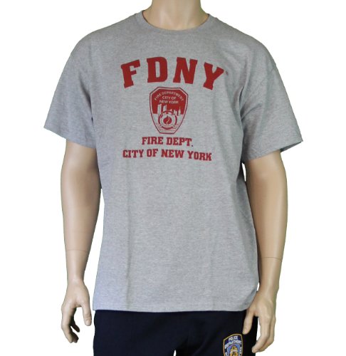 9/11 10 Year Memorial FDNY Short Sleeve T-Shirt Gray Xl