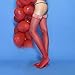 E EASILK Women's Antiskid Silicone Lace Top Thigh High Silk Stockings