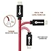USB Type C To USB 3.0 Cable, BitTrendx 6.6 Feet Metal Shell Nylon Braided USB C Data Sync Charging Cord for Samsung Galaxy S8 S8 Plus Google Pixel Nexus 5X 6P LG V20 OnePlus 2 3 Huawei P9 (Red)