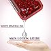 iPhone SE 2020 Case, Dexnor Compatible with iPhone 6/ 6S/ 7/8 Case Glitter Bling Moving Liquid Quicksand Hard Cover Clear Transparent Dual Layer Full Protection Bumper for Girls/Women - Red