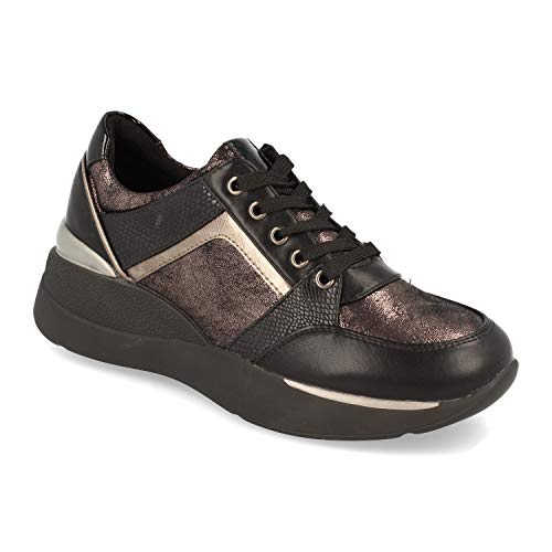 41KaK8Fov%2BL Zapatillas de Mujer, con Estampado de Serpiente, y Brillo en Puntera, Cierre de Cordones, Otono Invierno 2020 Zapatillas de Mujer, con Estampado de Serpiente, y Brillo en Puntera, Cierre de Cordones, Otono Invierno 2020 - Imagen 3