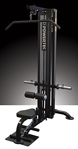 Powertec Fitness Lat Machine, Black