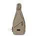 Daosen Casual Canvas Unbalance Backpack Sling Bag Men Shoulder Bag Chest Bag