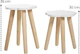 Haus Projekt Cloud Stool - White Wooden Kid's Table & Decor view 3