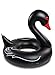 Big Mouth Inc. Giant Black Swan Pool Float, 4-Feet Wide Pool Tube, Patch Kit Included to Fix Holes
