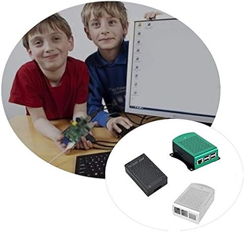 Kurphy per Raspberry Pi 3 Modello B Plus Custodia in alluminio Verde Argento Nero Custodia in Metallo Scatola RPI 3 con Raspberry Pi 3 Modello B