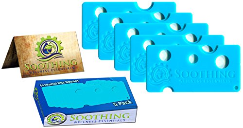 Soothing Wellness Essentials 5 PACK Essential Oils Opener Key Tool Set (CARIBBEAN BLUE) - The Perfect Opener and Remover Accessory for Roller Balls and Caps on Most Bottles