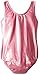 Danskin Little Girls' Gymnastics Solid Sparkle Leotard,Pink,Small (4/6)