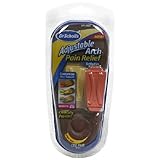 Dr Scholl's Adjustable Arch Pain Relief Orthotics, Women's 6-10, 1-Pair Packages (Pack of 2)