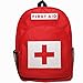 PAXLee Red First Aid Bag Empty, First Aid Backpack Empty Medical Storage Bag Red Backpack for First Aid Kits Pack Emergency Hiking Backpacking Camping Travel Car Cyclingthumb 1