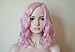 Short Pink Curly Bob Wig Pastel wig Short Bob wig with Fringe14