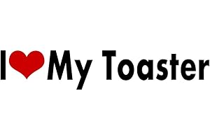 WITNYSTORE i Love My Toaster Stickers Heart Bread Toast Bakery Oven Decal Vinyl Bumpers CAR