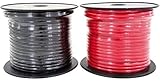 GS Power 10 Gauge Stranded Flexible Copper Clad Aluminum CCA Primary Automotive Wire for Car Audio Video Amplifier 12 Volt Trailer Harness Hookup Drone Model Train Wiring. 100ft Red & 100 ft Black
