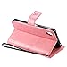 Xperia X Performance Case Premium Vintage Emboss Floral PU Leather&Soft TPU[Card/Cash Slots][Wrist strap]Wallet Magnetic Flip Case For Sony Xperia X Performance Case-LEMY JOURNEY (Tree-Pink)