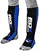 RDX Shin Guards for Kickboxing, Muay Thai, Approved by SATRA, Neoprene Instep Leg Protector Foam Pads, Protective Gear for Martial Arts, Sparring, BJJ Training and Boxing