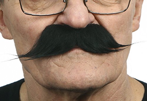 6 Mustaches+Adhesive+Novelty+Value+6pcs