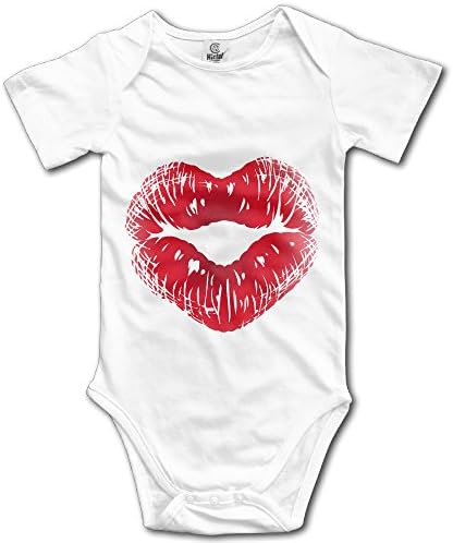 ANVY Baby's Kiss Lipstick Cotton Clothing With No Pocket White Size18 Months