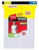Hanes mens TAGLESS ComfortSoft V-Neck Undershirt 7-Pack (777VG7)