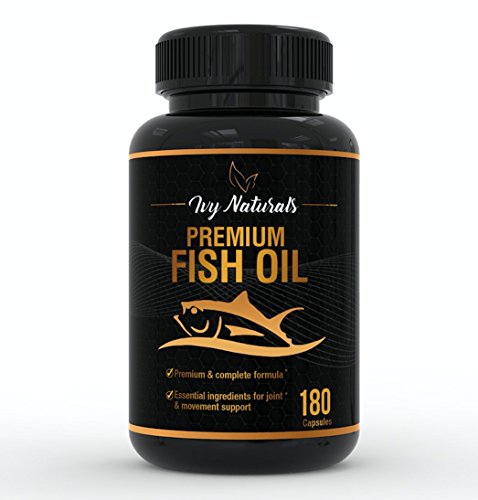 Fish Oil by Ivy Naturals || 180 Powerful Capsules || Packed with Premium Omega-3s, DHA, & EPA || Promotes Heart Health || Supports Cell Growth and Metabolic Functions || 100% Satisfaction Guarantee Fish Oil by Ivy Naturals || 180 Powerful Capsules || Packed with Premium Omega-3s, DHA, & EPA || Promotes Heart Health || Supports Cell Growth and Metabolic Functions || 100% Satisfaction Guarantee