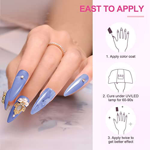 Gel Nail Polish Kit with UV Light, Joytii 12 Colors Gel Polish with UV