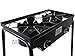 Double Two Burner Stove Heavy Duty Outdoor Stand Portable BBQ Grill Campingthumb 3