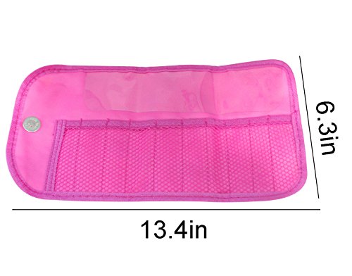 KINGSEVEN Crochet Hook Pouch Travel Knit Crocheting Needles and Accessories Case Holder Organizer Bag Flowers - Thumbnail 4
