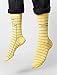 Out of Print Unisex Library Card Socks Small Yellow