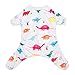 CuteBone Dog Christmas Pajamas Puppy Onesies Small Dogs Soft Pjs Coat Cat Apparel Comfy Pet Clothes Outfit Doggie Bodysuit PJD02