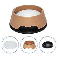 royalwise Pet Water Dispenser Anti-Rolling/dust/Smash/Overflow/Non-Slip Non-Wet Mouth Floating Bowl to Reduce Dog Drinking Speed Dual-use Feeding Basin