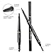 TC Joy 3 in 1 Automatic Eyebrow Pencil with Eyebrow Brush and Eyebrow Powder Natural Long-lasting Waterproof Black-#1